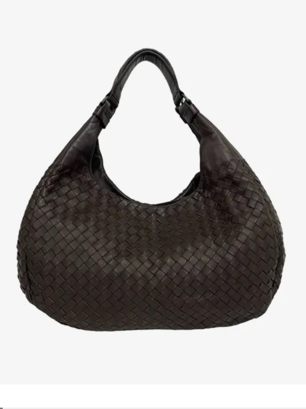 Bottega Veneta Large Campana Dark Brown Intrecciato Hobo